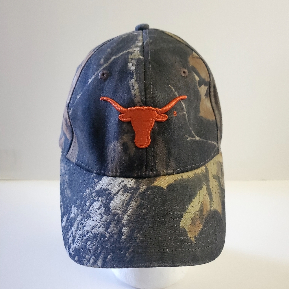 Proflex Camo Cap with Orange Longhorn Logo M/L